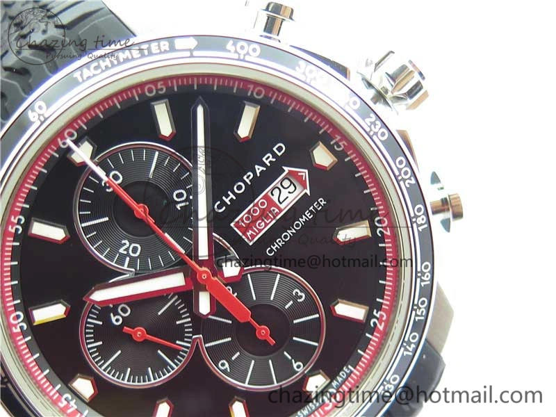 Mille Miglia 168571 SS V7F 1:1 Best Edition Black Dial On Black Rubber Strap A7750 to Cal.107179