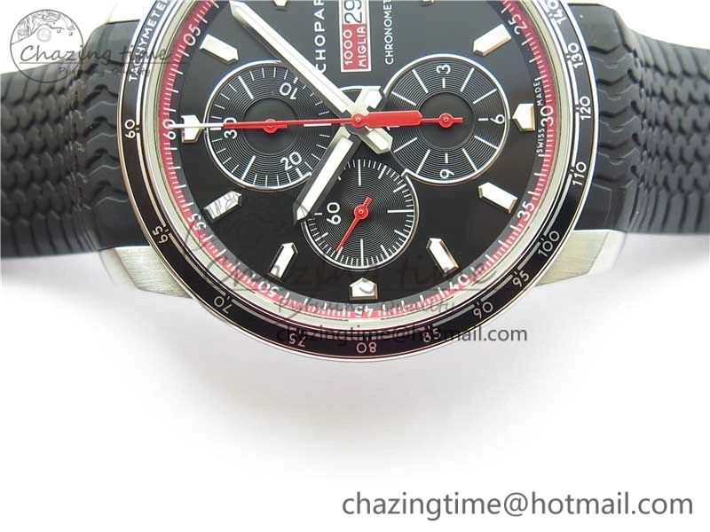 Mille Miglia 168571 SS V7F 1:1 Best Edition Black Dial On Black Rubber Strap A7750 to Cal.107179