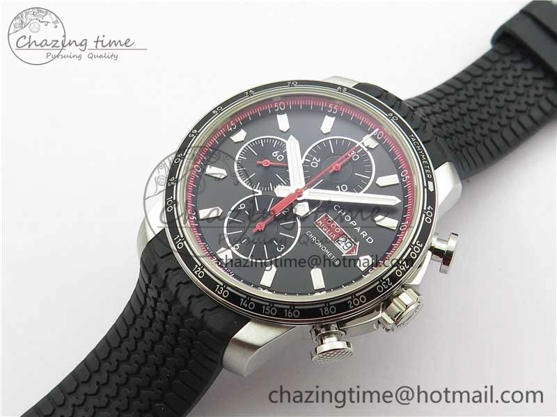 Mille Miglia 168571 SS V7F 1:1 Best Edition Black Dial On Black Rubber Strap A7750 to Cal.107179