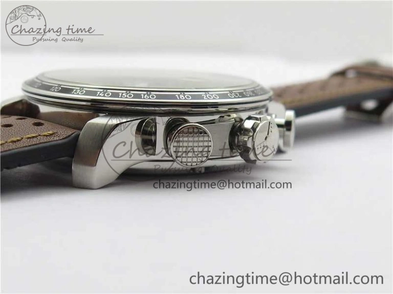Mille Miglia 168571 SS V7F 1:1 Best Edition Gray Dial On Brown Rubber Strap A7750 to Cal.107179
