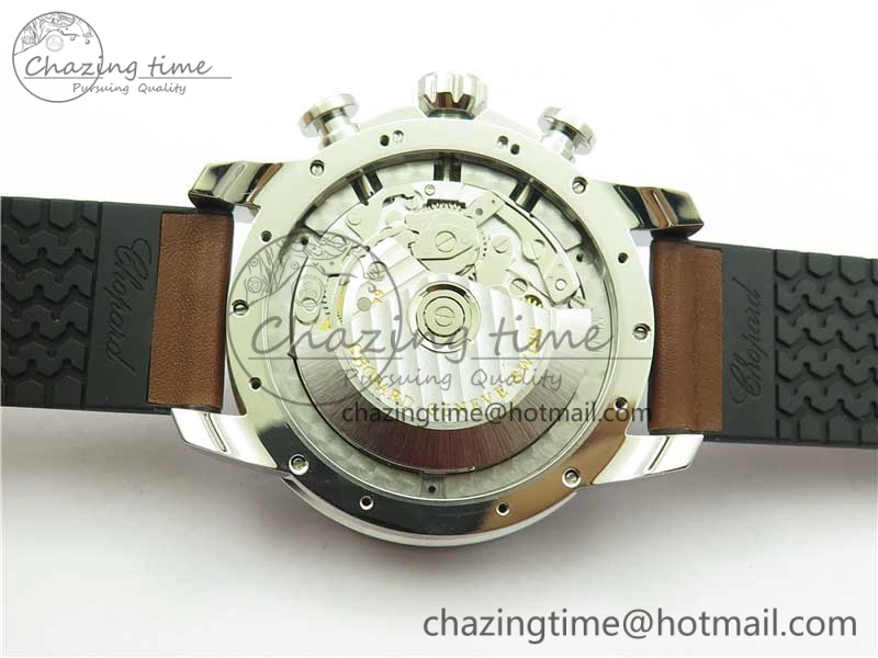 Mille Miglia 168571 SS V7F 1:1 Best Edition Gray Dial On Brown Rubber Strap A7750 to Cal.107179