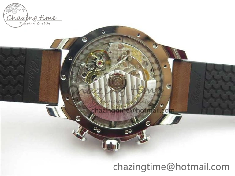 Mille Miglia 168571 SS V7F 1:1 Best Edition Gray Dial On Brown Rubber Strap A7750 to Cal.107179
