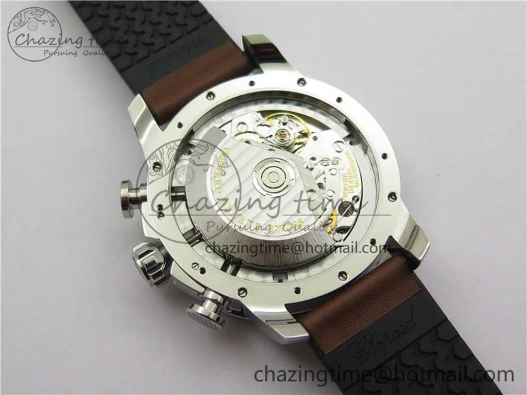 Mille Miglia 168571 SS V7F 1:1 Best Edition Gray Dial On Brown Rubber Strap A7750 to Cal.107179