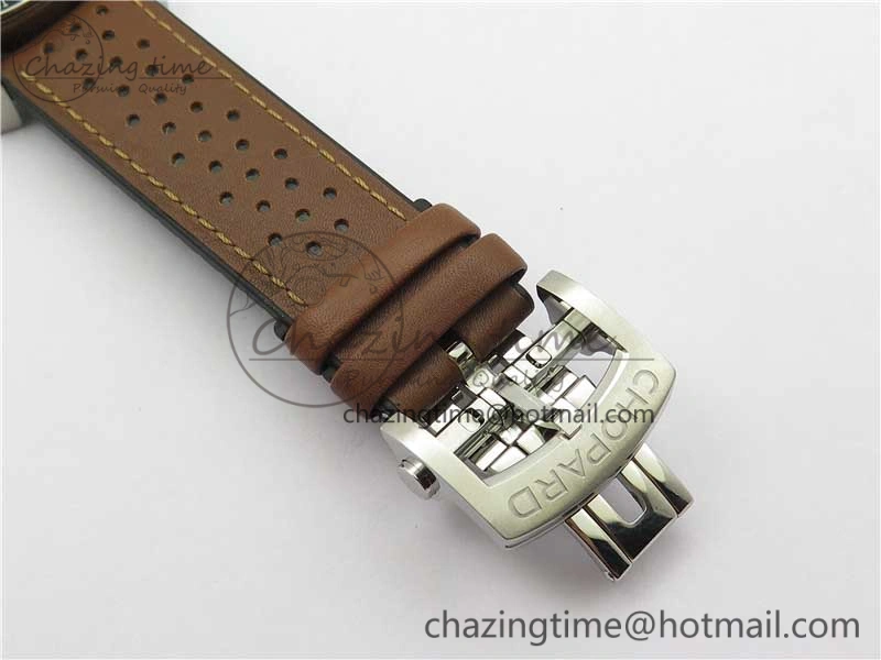 Mille Miglia 168571 SS V7F 1:1 Best Edition Gray Dial On Brown Rubber Strap A7750 to Cal.107179