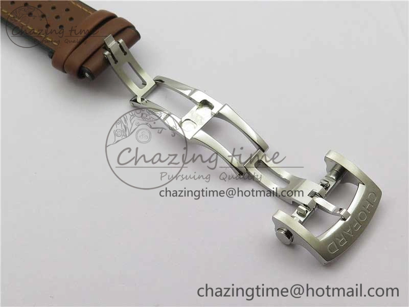 Mille Miglia 168571 SS V7F 1:1 Best Edition Gray Dial On Brown Rubber Strap A7750 to Cal.107179