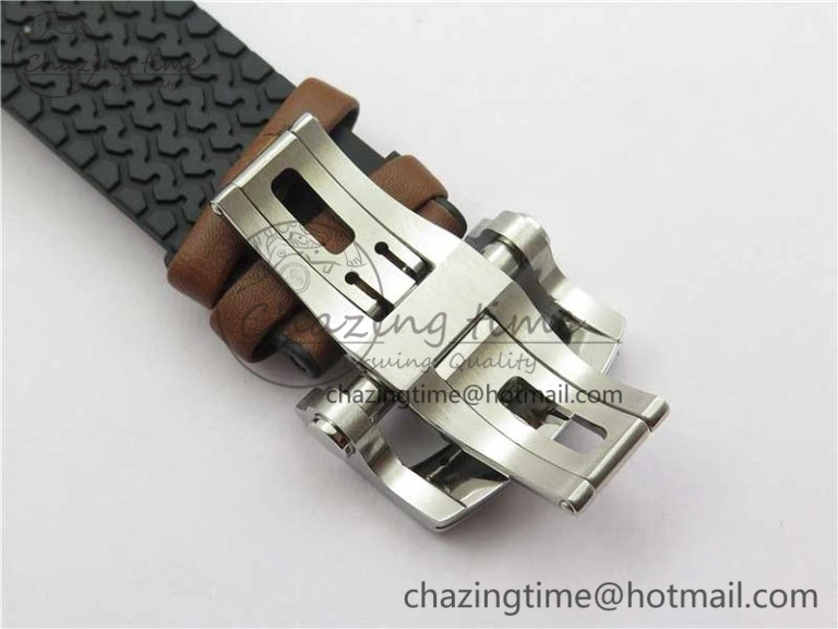 Mille Miglia 168571 SS V7F 1:1 Best Edition Gray Dial On Brown Rubber Strap A7750 to Cal.107179