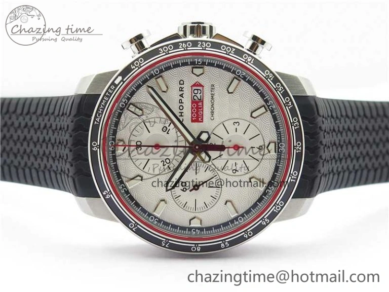 Mille Miglia 168571 SS V7F 1:1 Best Edition White Dial On Black Rubber Strap A7750 to Cal.107179