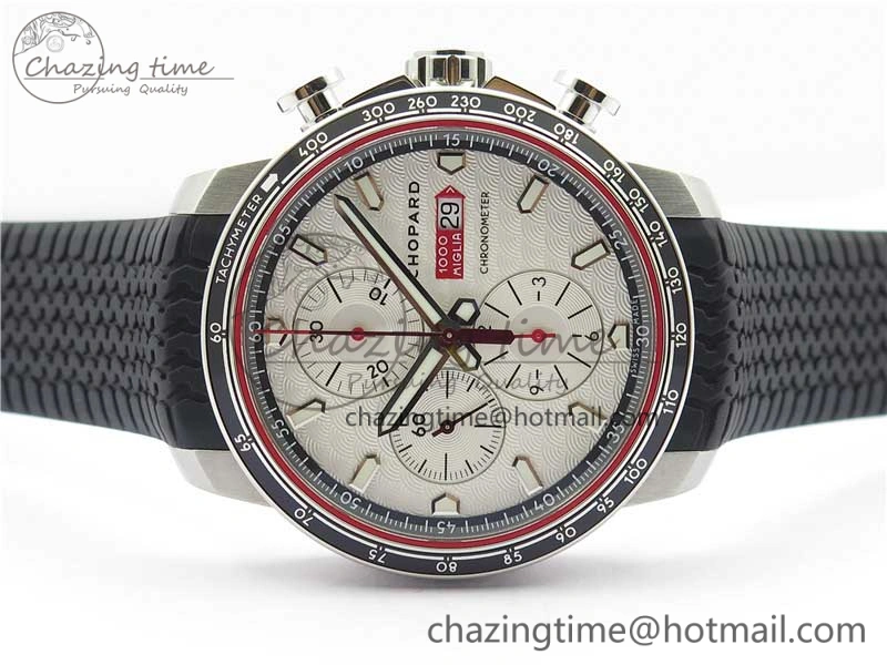 Mille Miglia 168571 SS V7F 1:1 Best Edition White Dial On Black Rubber Strap A7750 to Cal.107179
