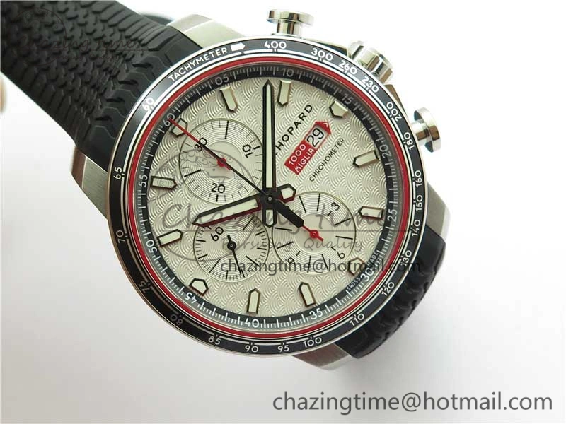 Mille Miglia 168571 SS V7F 1:1 Best Edition White Dial On Black Rubber Strap A7750 to Cal.107179