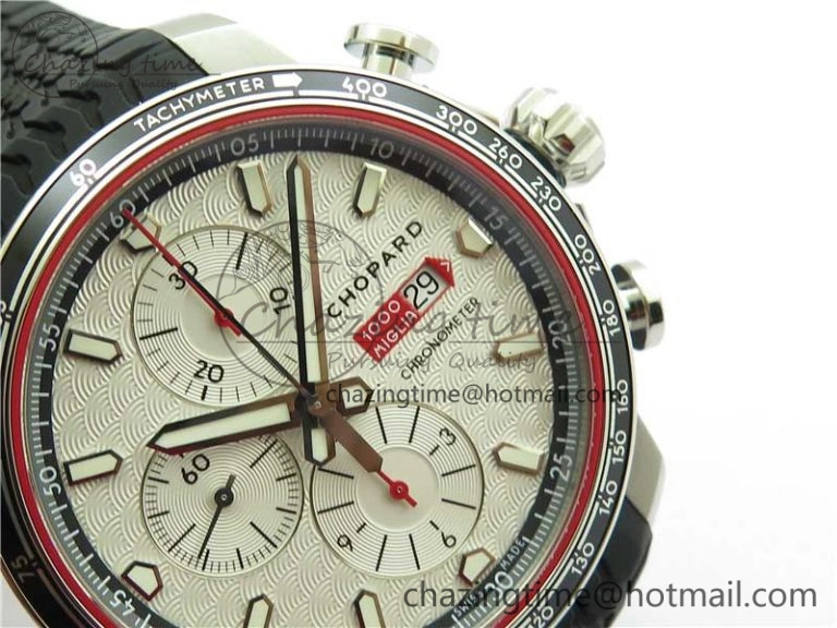 Mille Miglia 168571 SS V7F 1:1 Best Edition White Dial On Black Rubber Strap A7750 to Cal.107179