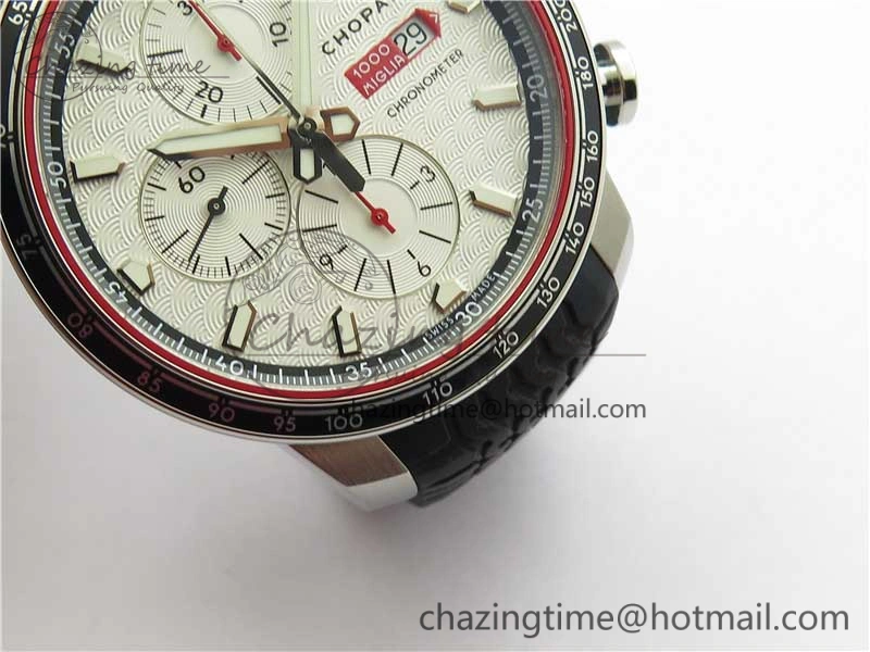 Mille Miglia 168571 SS V7F 1:1 Best Edition White Dial On Black Rubber Strap A7750 to Cal.107179