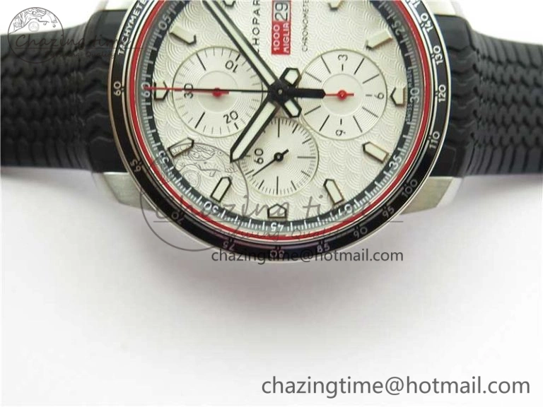Mille Miglia 168571 SS V7F 1:1 Best Edition White Dial On Black Rubber Strap A7750 to Cal.107179