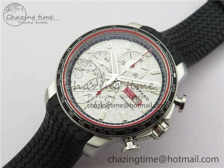 Mille Miglia 168571 SS V7F 1:1 Best Edition White Dial On Black Rubber Strap A7750 to Cal.107179
