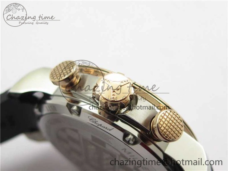 Mille Miglia 168571 SS RG V7F 1:1 Best Edition Black Dial On Black Rubber Strap A7750 to Cal.107179