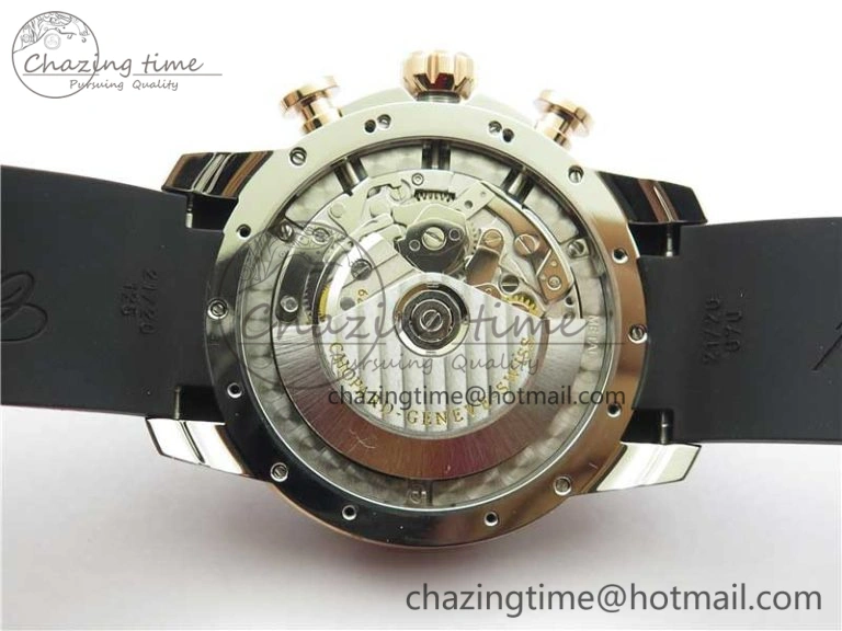 Mille Miglia 168571 SS RG V7F 1:1 Best Edition Black Dial On Black Rubber Strap A7750 to Cal.107179