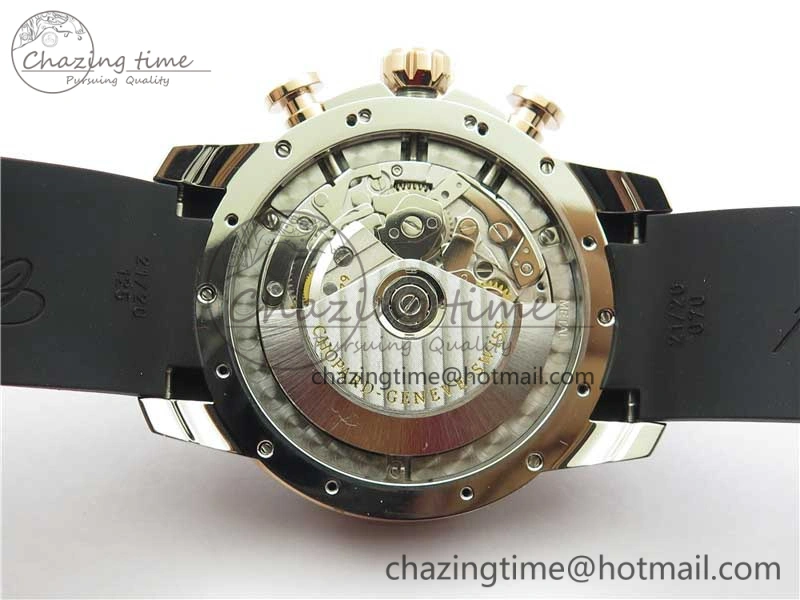 Mille Miglia 168571 SS RG V7F 1:1 Best Edition Black Dial On Black Rubber Strap A7750 to Cal.107179