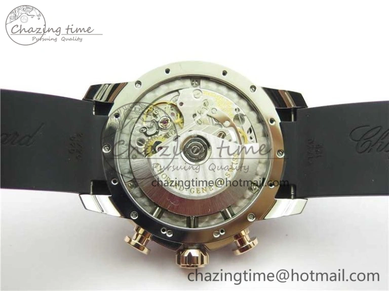 Mille Miglia 168571 SS RG V7F 1:1 Best Edition Black Dial On Black Rubber Strap A7750 to Cal.107179