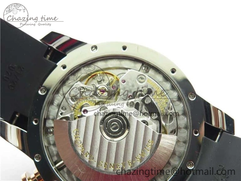 Mille Miglia 168571 SS RG V7F 1:1 Best Edition Black Dial On Black Rubber Strap A7750 to Cal.107179