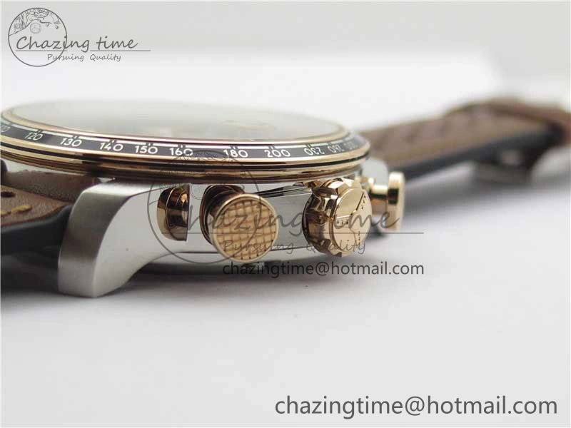 Mille Miglia 168571 SS RG V7F 1:1 Best Edition Gray Dial On Brown Rubber Strap A7750 to Cal.107179