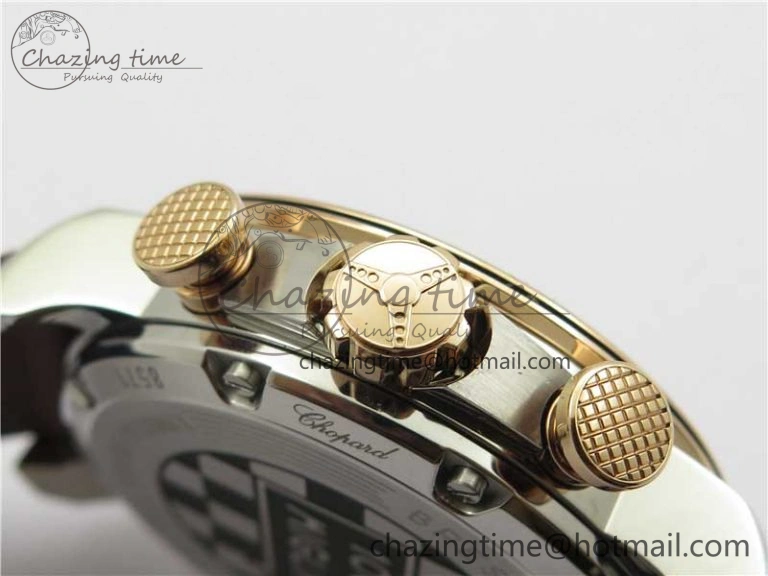Mille Miglia 168571 SS RG V7F 1:1 Best Edition Gray Dial On Brown Rubber Strap A7750 to Cal.107179