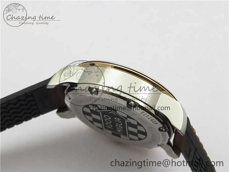 Mille Miglia 168571 SS RG V7F 1:1 Best Edition Gray Dial On Brown Rubber Strap A7750 to Cal.107179