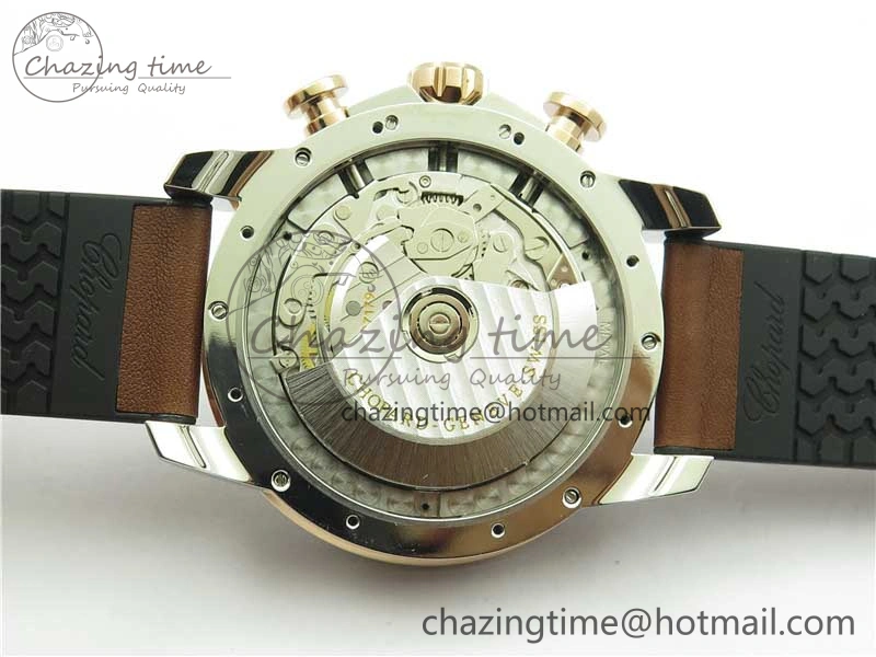 Mille Miglia 168571 SS RG V7F 1:1 Best Edition Gray Dial On Brown Rubber Strap A7750 to Cal.107179
