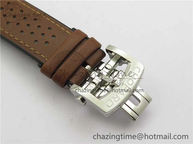 Mille Miglia 168571 SS RG V7F 1:1 Best Edition Gray Dial On Brown Rubber Strap A7750 to Cal.107179