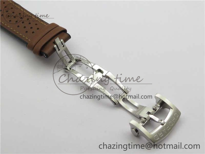 Mille Miglia 168571 SS RG V7F 1:1 Best Edition Gray Dial On Brown Rubber Strap A7750 to Cal.107179