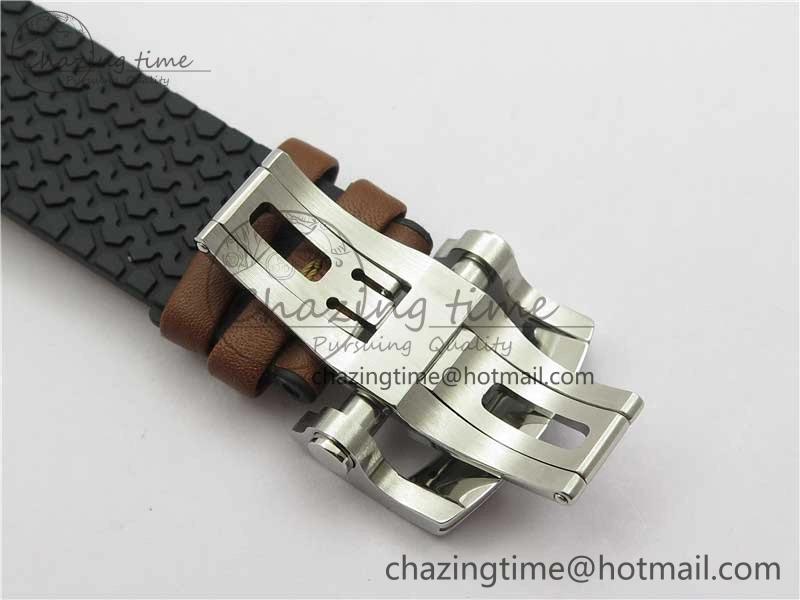 Mille Miglia 168571 SS RG V7F 1:1 Best Edition Gray Dial On Brown Rubber Strap A7750 to Cal.107179