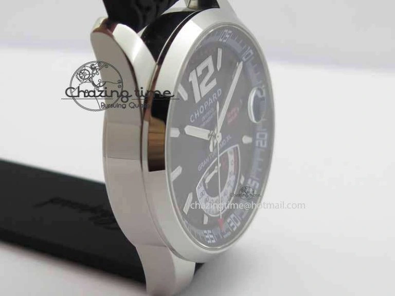 Mille Miglia SS Real Power Reserve Display Black Dial On Black Rubber Strap A2824