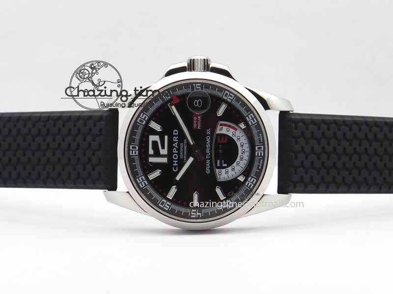 Mille Miglia SS Real Power Reserve Display Black Dial On Black Rubber Strap A2824