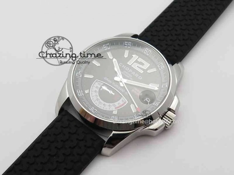 Mille Miglia SS Real Power Reserve Display Black Dial On Black Rubber Strap A2824