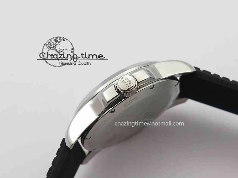 Mille Miglia SS Real Power Reserve Display Black Textured Dial On Black Rubber Strap A2824