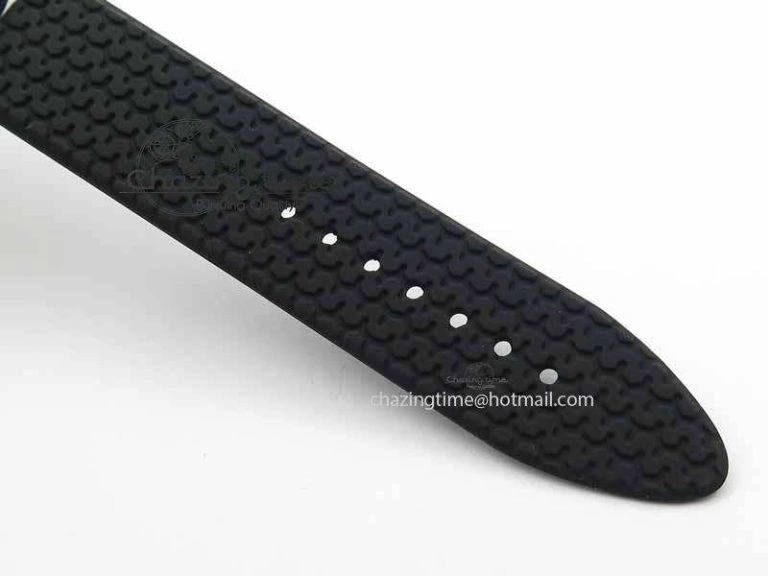 Mille Miglia SS Real Power Reserve Display Black Textured Dial On Black Rubber Strap A2824