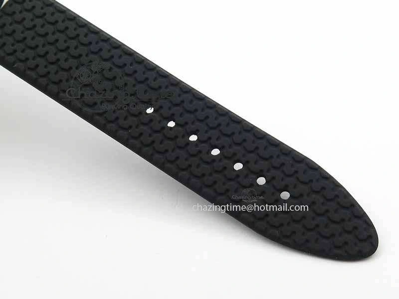 Mille Miglia SS Real Power Reserve Display Black Textured Dial On Black Rubber Strap A2824