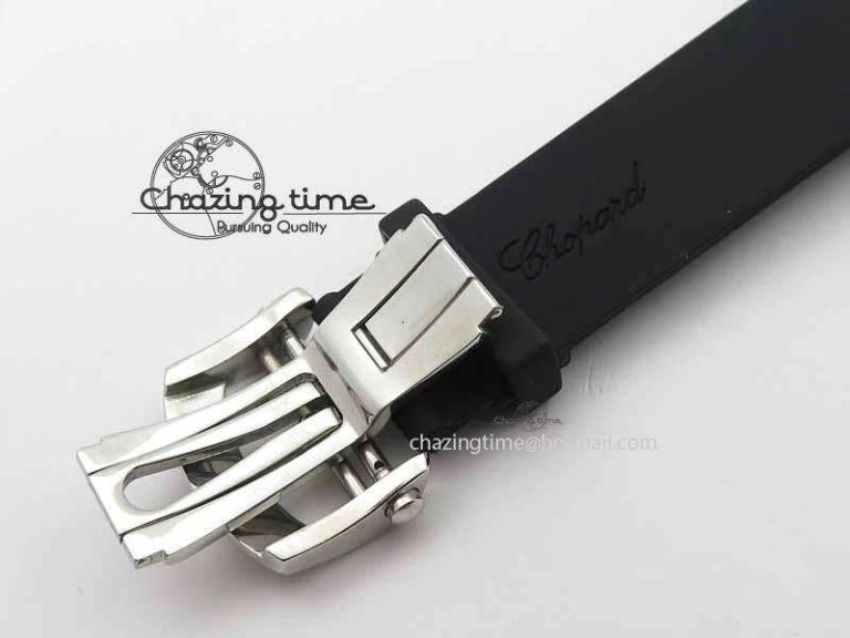 Mille Miglia SS Real Power Reserve Display Black Textured Dial On Black Rubber Strap A2824