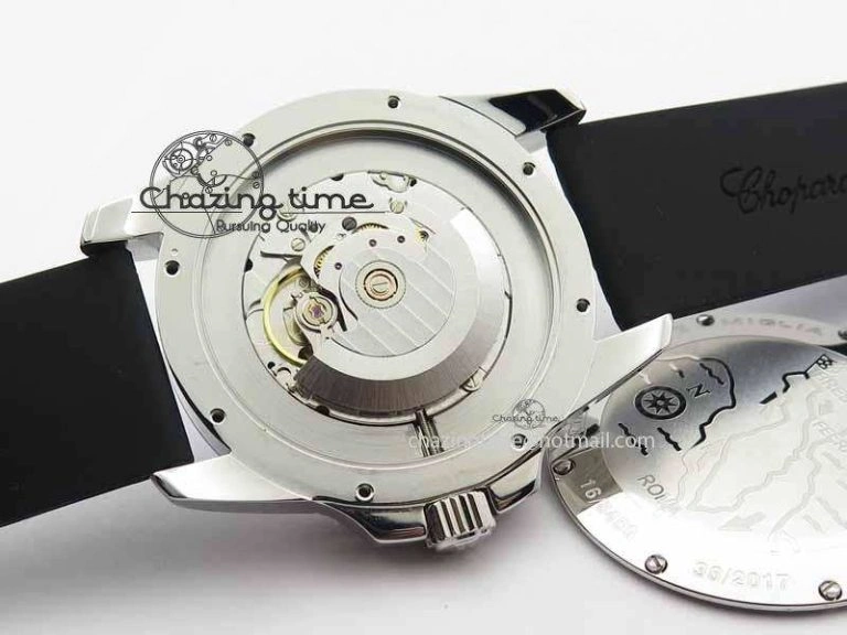 Mille Miglia SS Real Power Reserve Display White Dial On Black Rubber Strap A2824