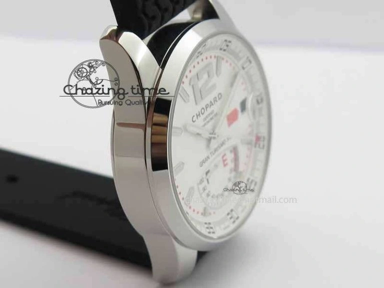 Mille Miglia SS Real Power Reserve Display White Dial On Black Rubber Strap A2824