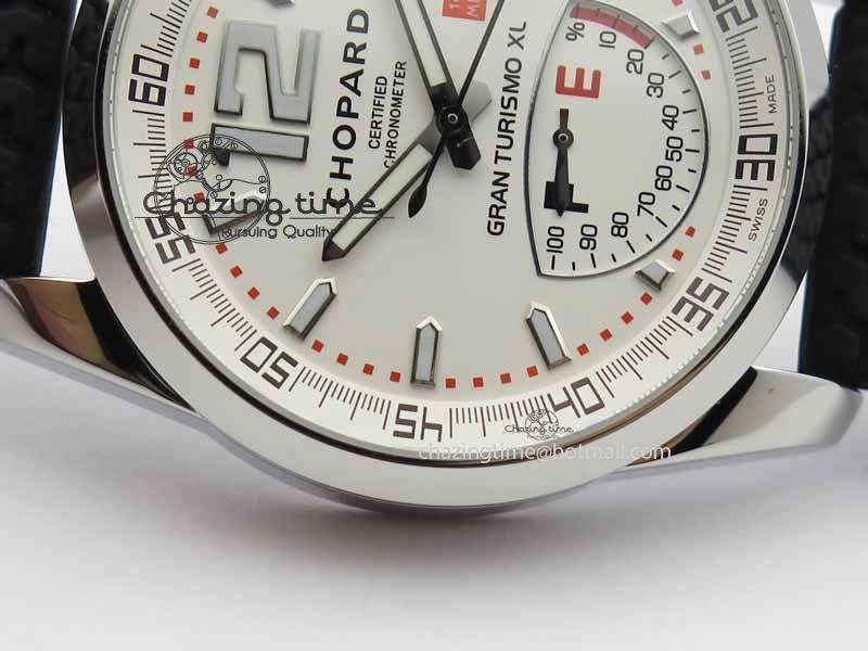 Mille Miglia SS Real Power Reserve Display White Dial On Black Rubber Strap A2824