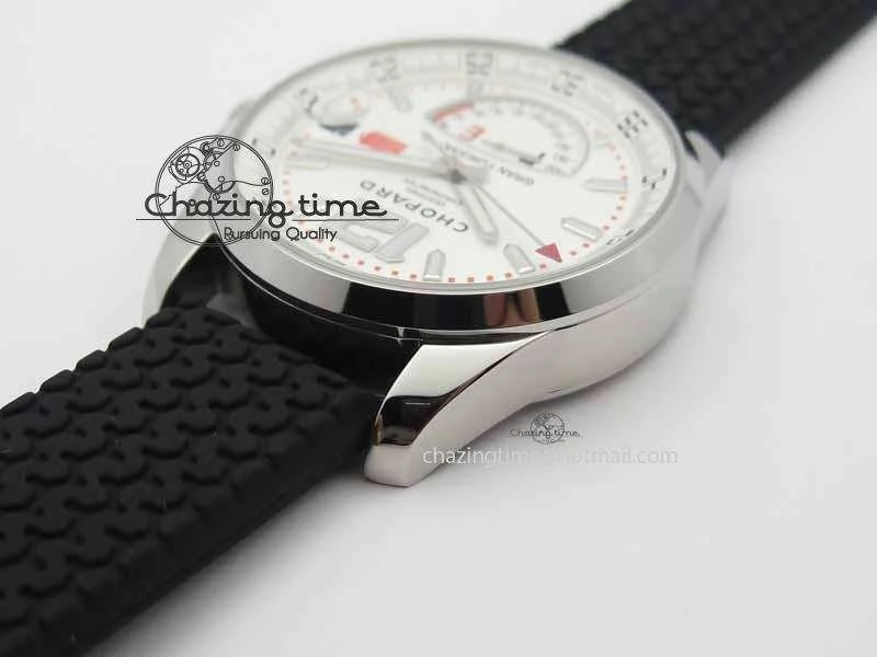 Mille Miglia SS Real Power Reserve Display White Dial On Black Rubber Strap A2824
