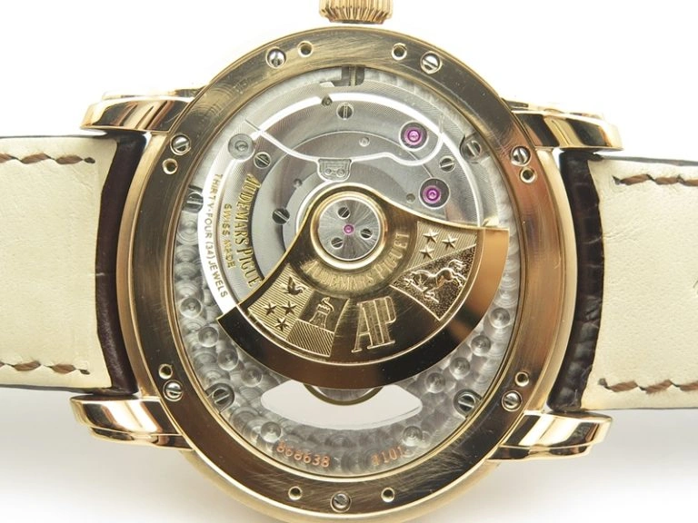 Millennium Series 15350 RG V9F 1:1 Best Edition Skeletonal Dial On Dark Brown Leather Strap A4101