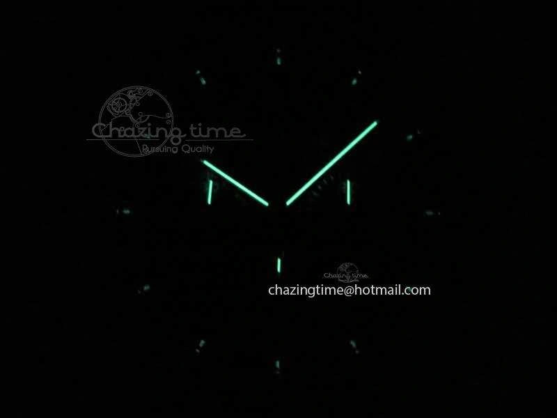 Montblanc Timewalker Chrono SS Black Dial RG Numerals On Leather Strap A7750