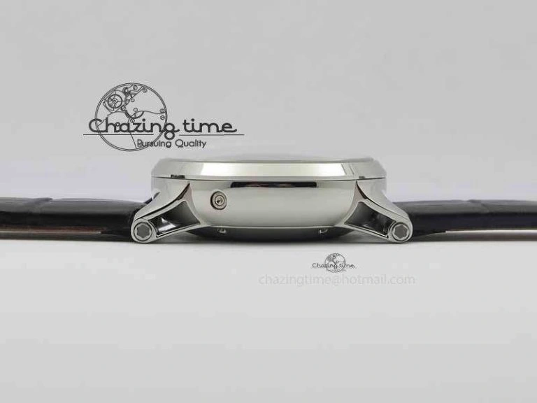 Montblanc Timewalker Chrono SS Black Dial Red 30 Sub Dial On Leather Strap A7750