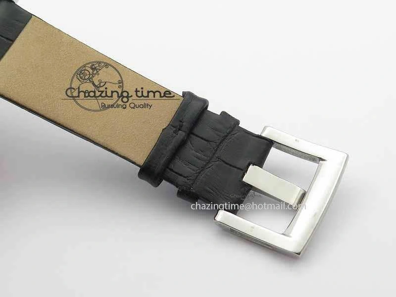 Montblanc Timewalker Chrono SS Black Dial Red 30 Sub Dial On Leather Strap A7750
