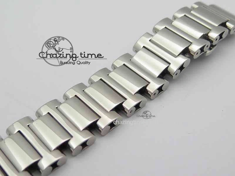 Montblanc Timewalker Chrono SS White Dial RG Numerals On SS Bracelet A7750