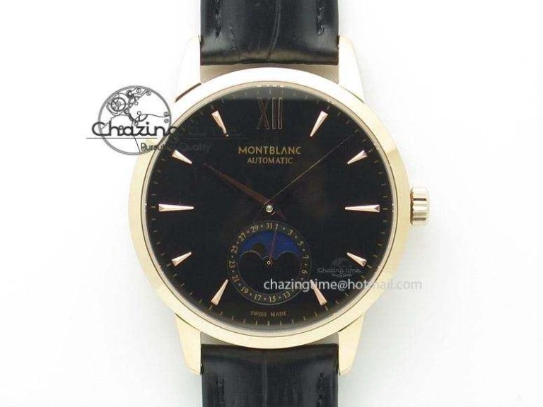 Montblanc Timewalker Chrono SS White Dial RG Numerals On SS Bracelet A7750