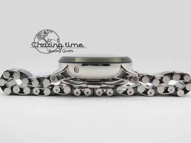 Montblanc Timewalker GAF Chrono SS Ceramic Black Dial On SS Bracelet A7750
