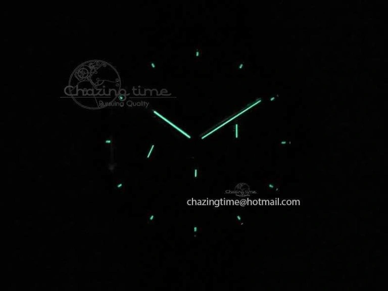 Montblanc Timewalker GAF Chrono SS Ceramic Black On Leather Strap A7750