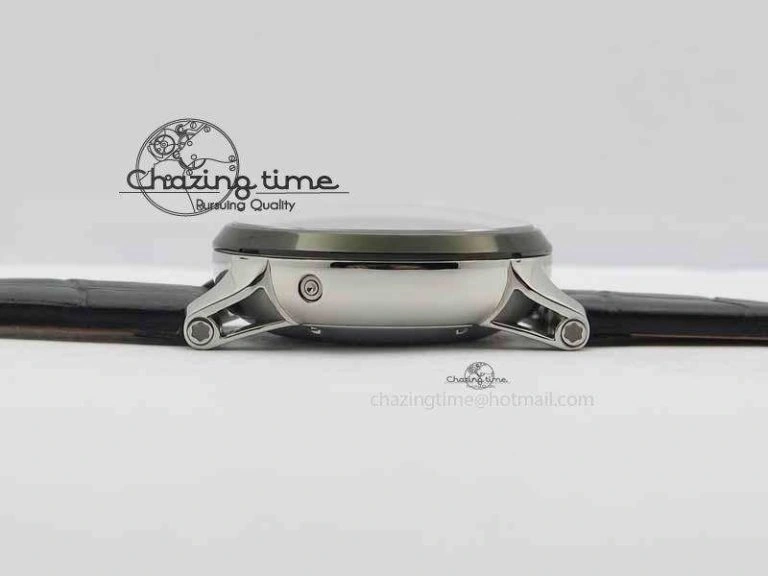 Montblanc Timewalker GAF Chrono SS Ceramic Black On Leather Strap A7750