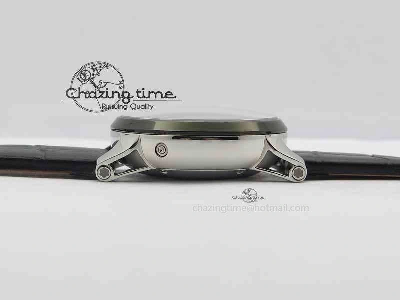 Montblanc Timewalker GAF Chrono SS Ceramic Black On Leather Strap A7750